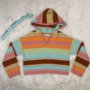 Freshman Multicolor Striped V-Neck Sweater